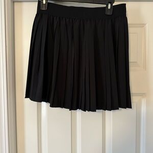 Pleated Swingy Mini Skirt